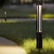 Gardenised Round Black LED Garden Aluminum Light, Decorative Outdoor Bollard Light QI004596 - alternate 2